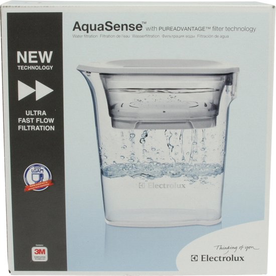 Electrolux 9001669945 Aquasense Waterfilterkan 1.2l Ice White