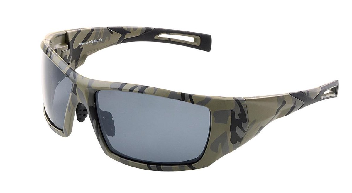 Polariserende Antislip Zonnebril Camou Master + Brillenkoker - Jachtbril Visbril Jacht Vissen UV