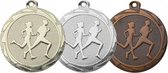 Medaille in goud,zilver en brons. Prijs per 100 stuks inclusief halslint.