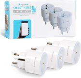 Silvergear ®WiFi Smart Plug (3 stuks) - Werkt met Google Home en Amazon Alexa Stembediening op afstand- 10A - Bedien via iOS en Android App - Slimme Stekkers/Wifi Stopcontact