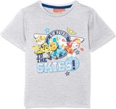 Nickelodeon Paw Patrol - T-shirt - Marshall, Chase & Rubble - Model "Air Patrol, To The Skies!" - Grijs - 98 cm - 3 jaar - 100% Katoen