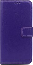 Samsung Galaxy S4 Hoesje - Portemonnee Book Case - Kaarthouder & Magneetlipje - Paars