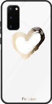 Samsung Galaxy S20 Ultra Hoesje Printing Glass White/For Love