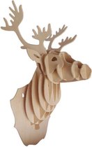 Bouwpakket 3D Puzzel Herten hoofd - hout