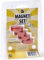 MagPaint | Magnetset | Rood | 37mm | Set van 4 | Super Strong
