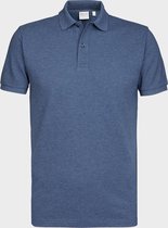 Blauwe melange Michaelis Polo - ShirtDeal M