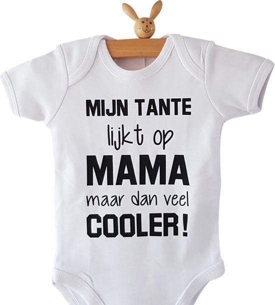 Vouwen diameter Premisse Baby Rompertje tekst Mijn tante lijkt op mama maar dan veel cooler! | Lange  mouw |... | bol.com