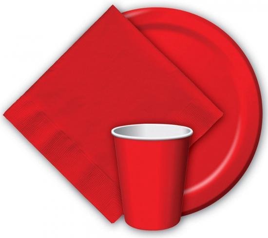 neus Station kasteel 16x Rode papieren feest bekertjes 256 ml - Wegwerpbekertjes rood van papier  -... | bol.com