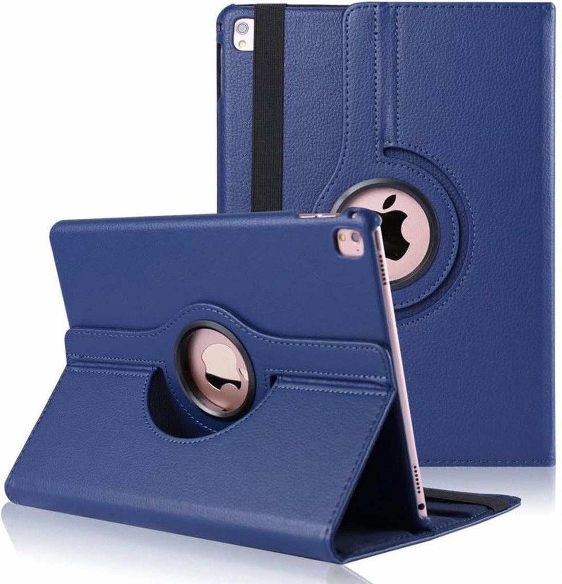 iPad Pro 9.7 inch Case met 360ﾰ draaistand cover hoesje - Donker Blauw op Prijzenvolger.com