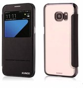 Samsung Galaxy S7 folio flip window view peik series case hoesje Zwart