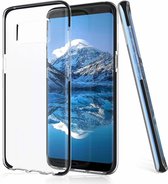 Samsung Galaxy S8 Transparant Back Anti Drop TPU Hoesje Zwart