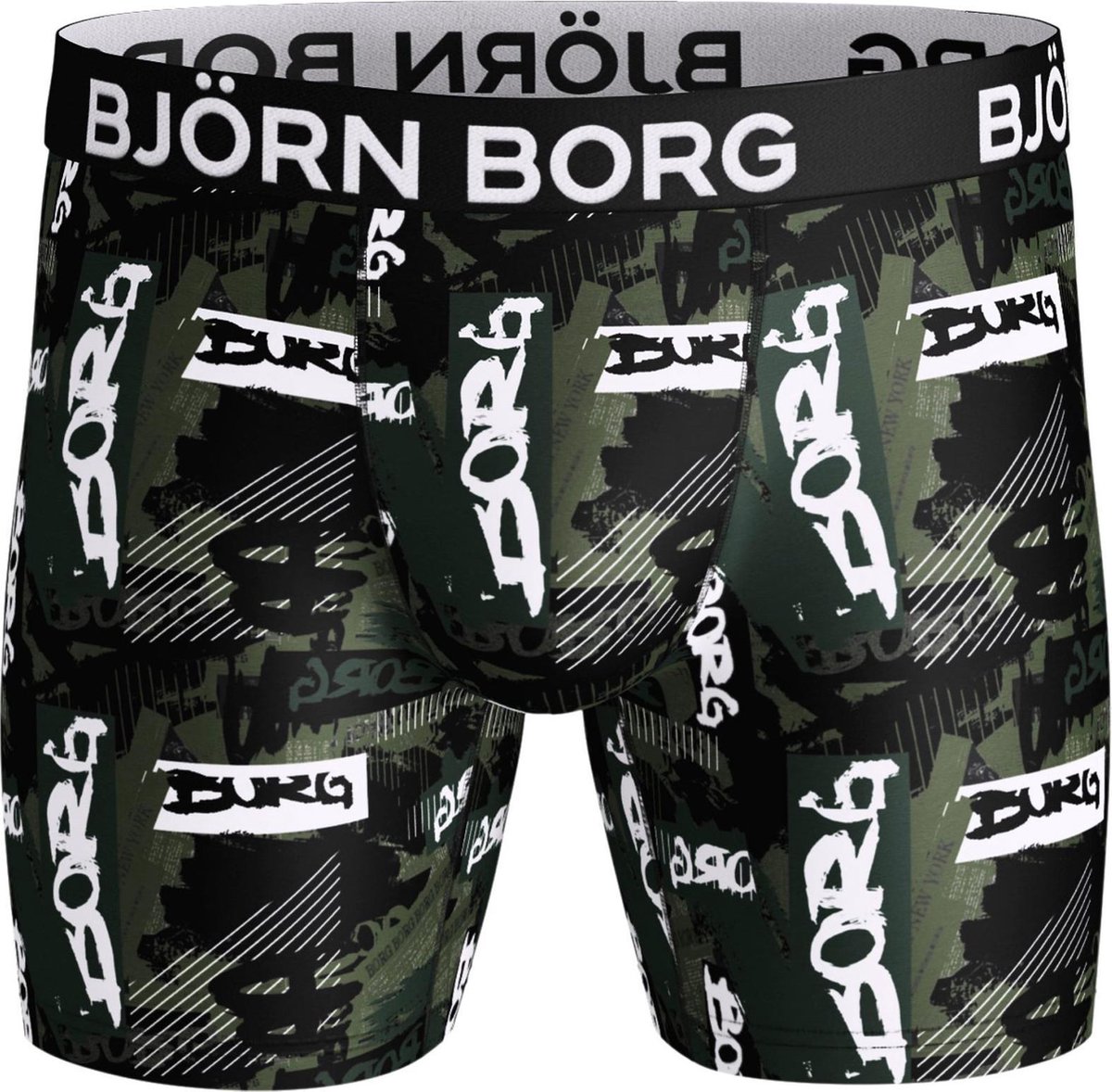 Bjorn Borg Boxershort Performance NY TIMES Vineyard Green Jongens Ondergoed  | bol.com