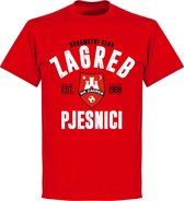 NK Zagreb Established T-shirt - Rood - 4XL