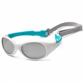 KOOLSUN® Flex - kinder zonnebril - Wit Aqua - 3-6 jaar - UV400 Categorie 3