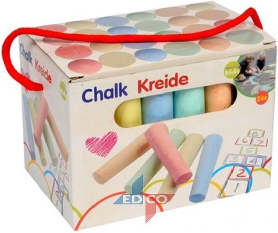 Gekleurd stoepkrijt 48x stuks - buiten speelgoed voor kinderen