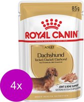 Royal Canin Bhn Dachshund Adult Pouch - Hondenvoer - 4 x 12x85 g