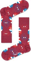 Happy Socks Santa Cat Sokken, Paars - Maat 36-40