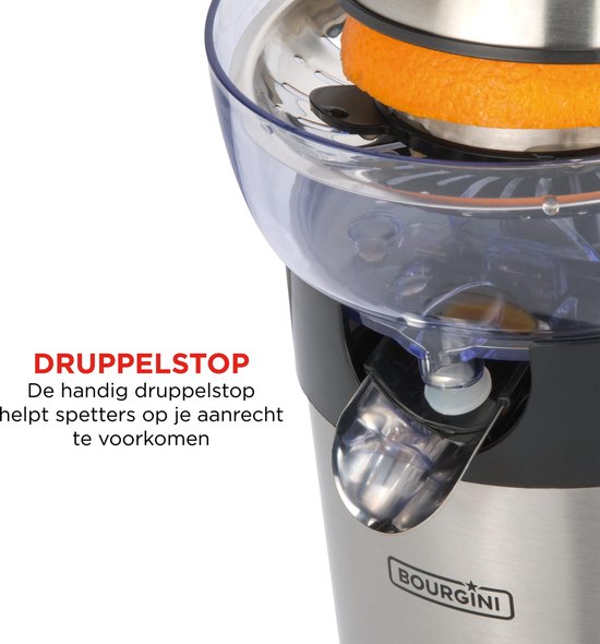 Bourgini Grand Citrus Juicer - Elektrische Citruspers - RVS van Bourgini — afbeelding 3