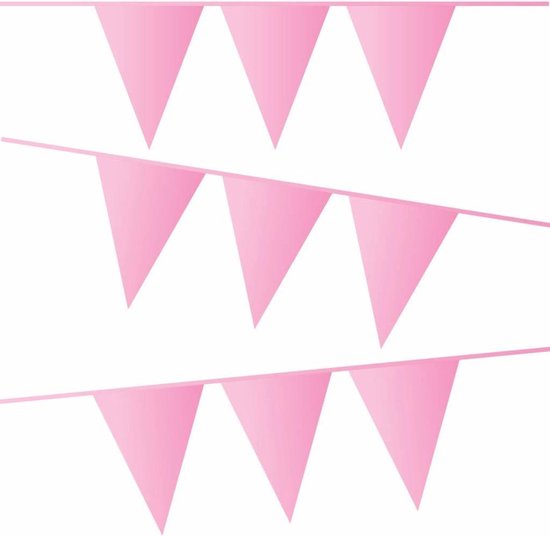 Vlaggenlijn Roze 10 meter | bol.com