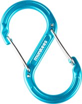 Munkees Karabijnhaak S-shape Draadsluiting 6 X 60 Mm Blauw