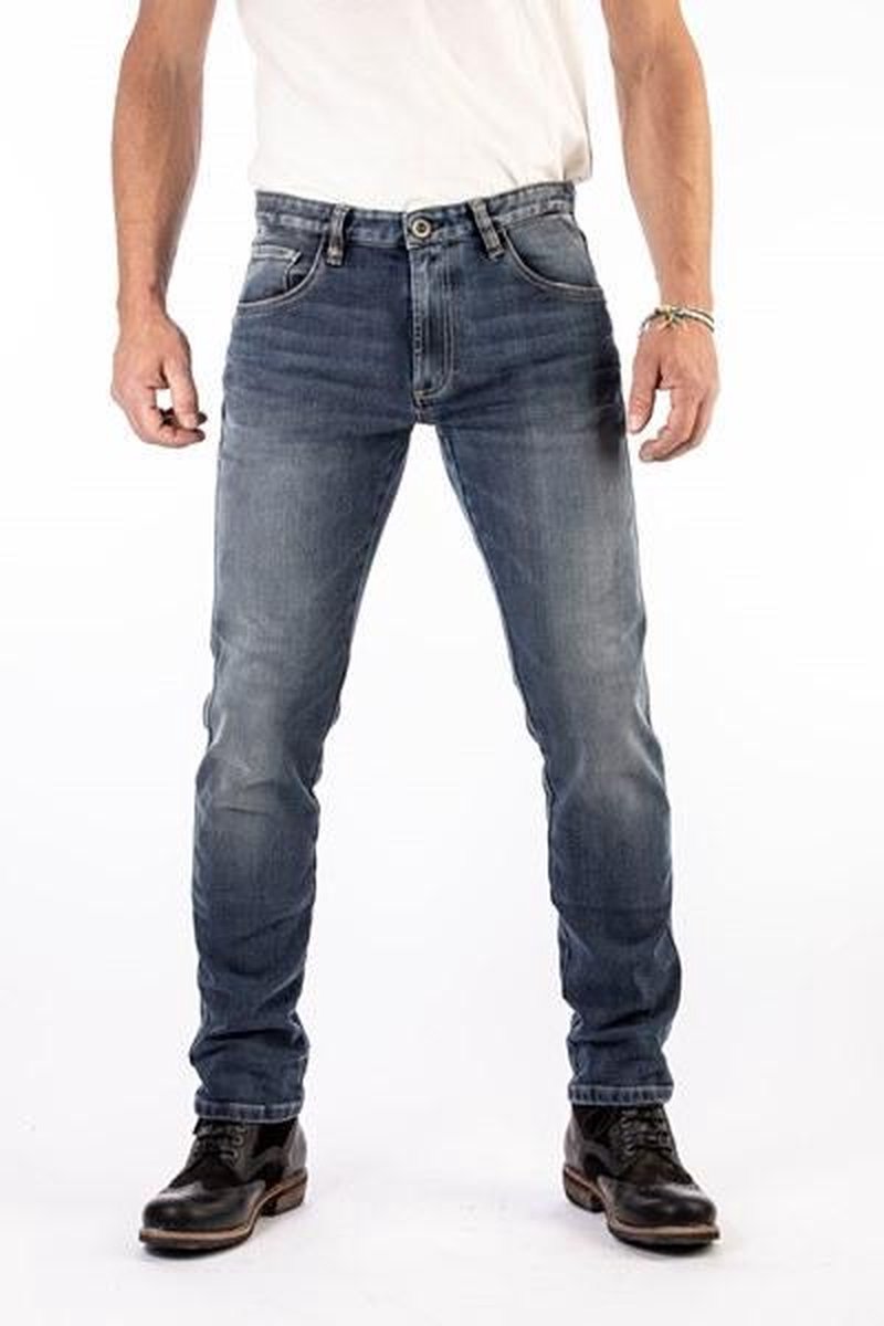 ROKKER Rokkertech Tapered Slim Blue Motorcycle Jeans L34/W38