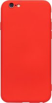 ADEL Premium Siliconen Back Cover Softcase Hoesje Geschikt voor iPhone 6(S) Plus - Rood