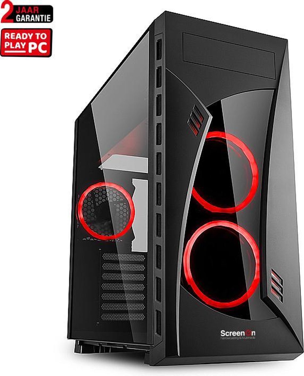 ScreenON - Ryzen 5 - 240GB M.2 SSD + 1TB HDD - GTX 1050Ti 4GB - GamePC.V31228 - WiFi