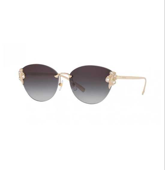 versace dames zonnebril, model: 2196b, kleur: goud/grijs | bol.com