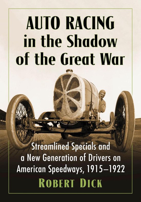 Auto Racing in the Shadow of the Great War - cover