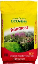 ECOstyle Tuinmest Organische Meststof - Border & Siertuin - Natuurlijke Meststof Gazon - 120 Dagen Voeding- 50 M² - 5 KG
