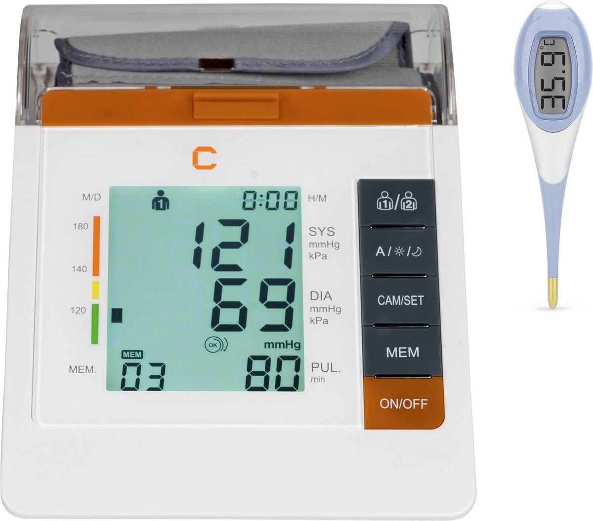 C CARE BPM820 bloeddrukmeter bovenarm plus koortsthermometer - Cresta C-Care