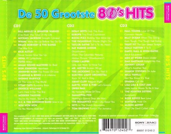De 50 grootste 80's hits - various artists