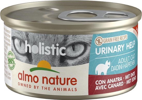 Almo Nature Natvoer Katten met Urinewegproblemen - Holistic Urinary Help - 24 x 85g
