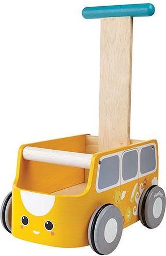 maximaliseren Wat is er mis hun Plan Toys houten loopwagen Van Walker - Yellow 5184 | bol.com