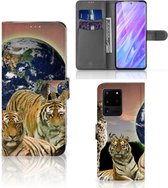 Portefeuille Samsung Galaxy S20 Ultra Téléphone Portable Couverture Standing pour Prédateurs