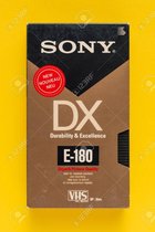 VHS Sony E-180 DX Videocassette