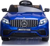 Elektrische Kinderauto Mercedes Benz GLC 63 S Blauw 12V Met Afstandsbediening FULL OPTIONS
