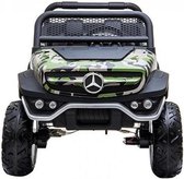 Elektrische Kinderauto Mercedes Benz Unimog Camouflage 2 Persoons 4x4 met Mp4 Scherm en Afstandsbediening FULL OPTIONS