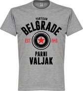 Partizan Belgrade Established T-Shirt - Grijs - XXL