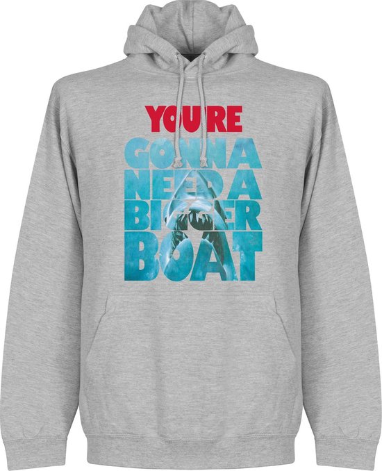 Vous allez avoir besoin d'un sweat à capuche Bigger Boat Jaws - Gris - XL