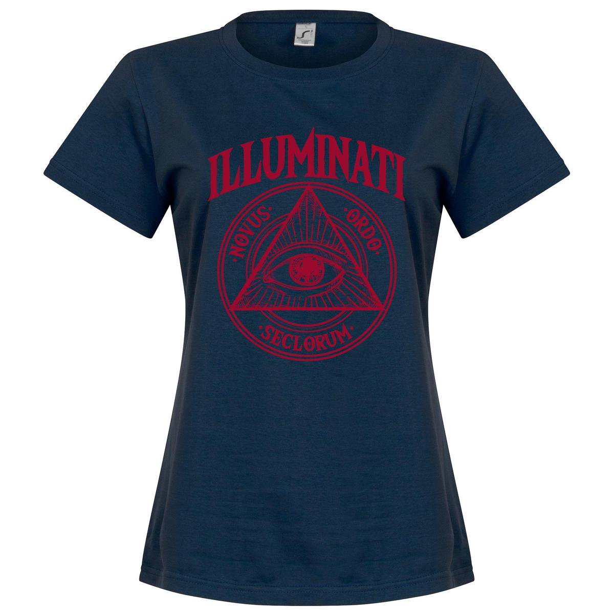 Illuminati Dames T-Shirt - Navy - S