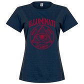 Illuminati Dames T-Shirt - Navy - S