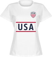 USA Team Dames T-Shirt - Wit - XXL