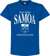 Samoa Rugby T-Shirt - Blauw - XL