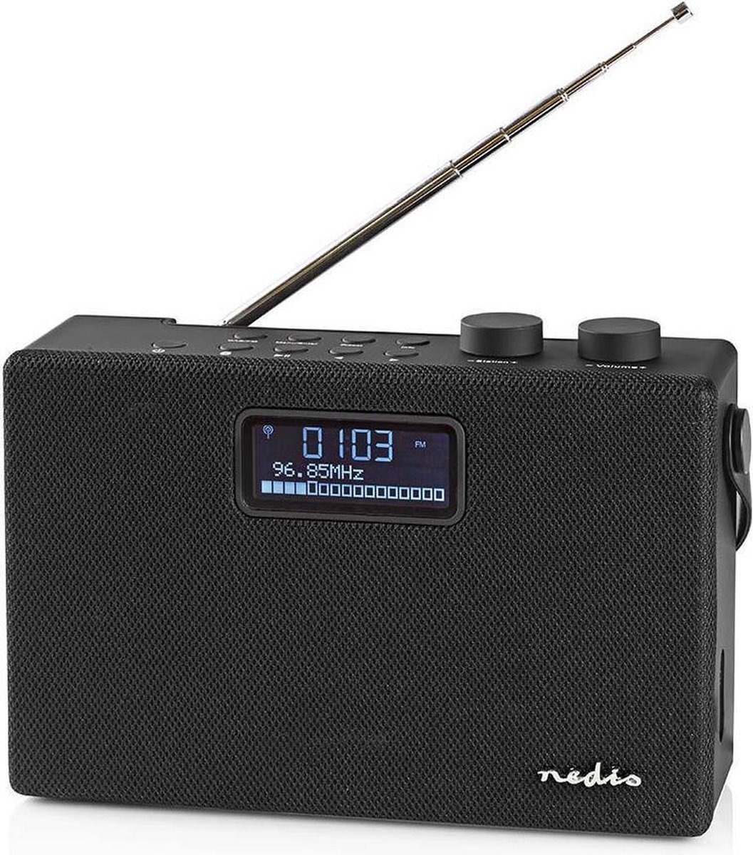 Nedis DAB+ Bluetooth radio 15W / zwart