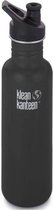 Klean Kanteen - Classic Drinkfles Sportcap - Shale Black - 800 ml - Zwart
