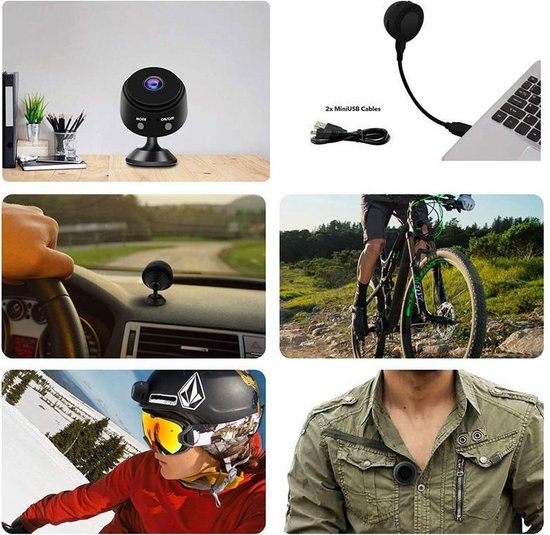 Verborgen Camera – Wifi Camera - Beveiligingscamera – Bewakingscamera - Spy camera – incl. 32 GB micro SD - AyeWay