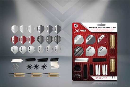 Thumbnail van een extra afbeelding van het spel XQMax - 2 sets dartpijlen plus 84 pcs Darts Accessory kit - dartset - dartpijlen - cadeauset