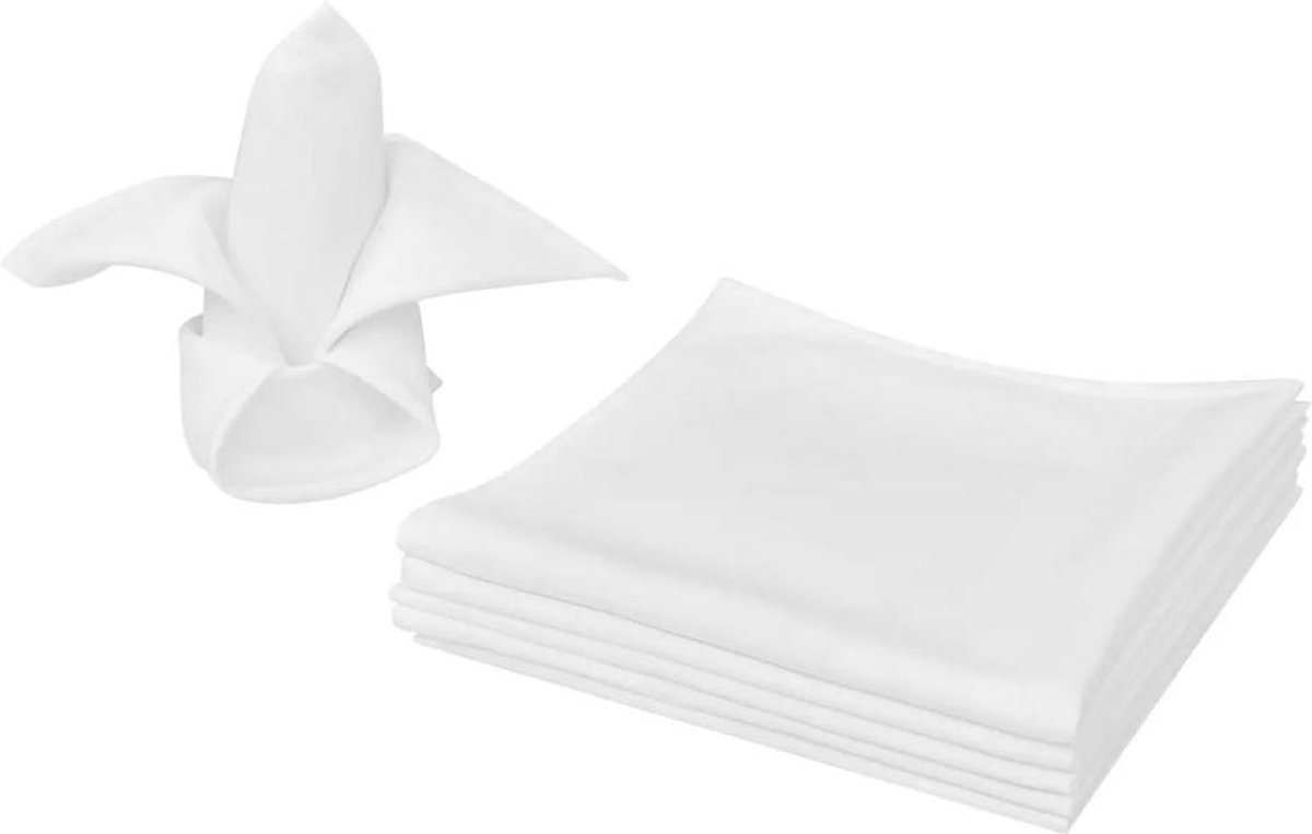 vidaXL - Servetten - wit - 100 - stuks - 50 - x - 50 - cm