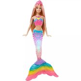 Barbie Regenbooglichtjes Zeemeerminpop